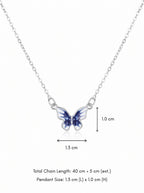 Sapphire Flutter Necklace