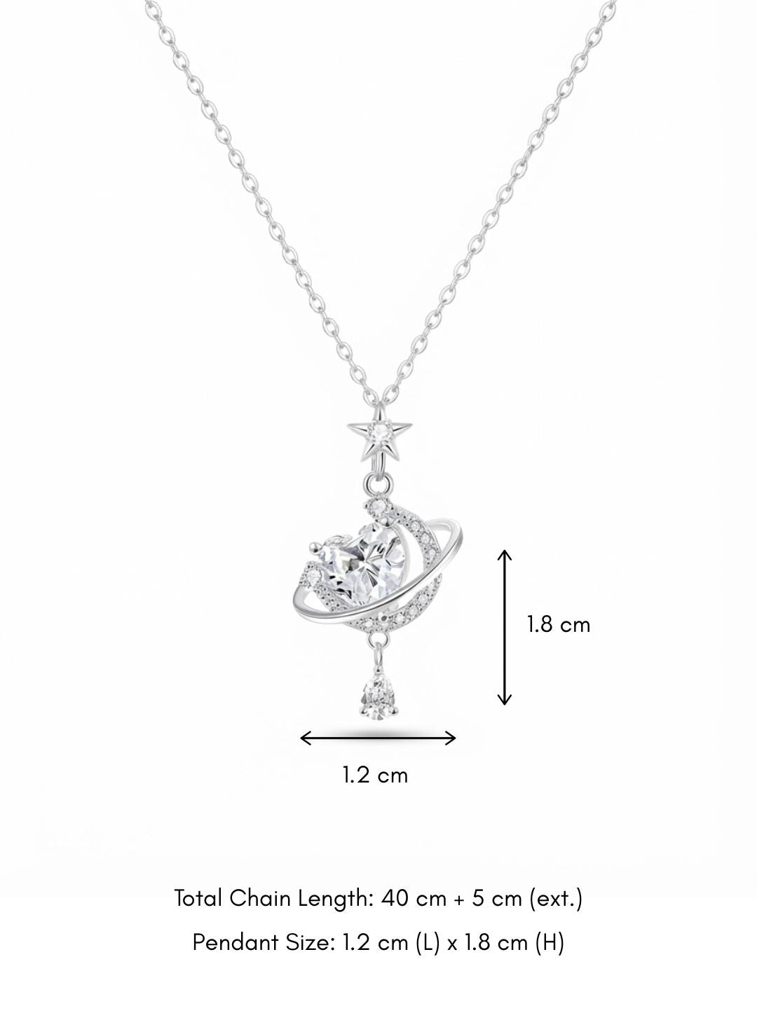 Galaxy Heart Necklace