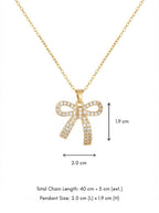Golden Bow Knot Necklace
