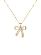 Golden Bow Knot Necklace