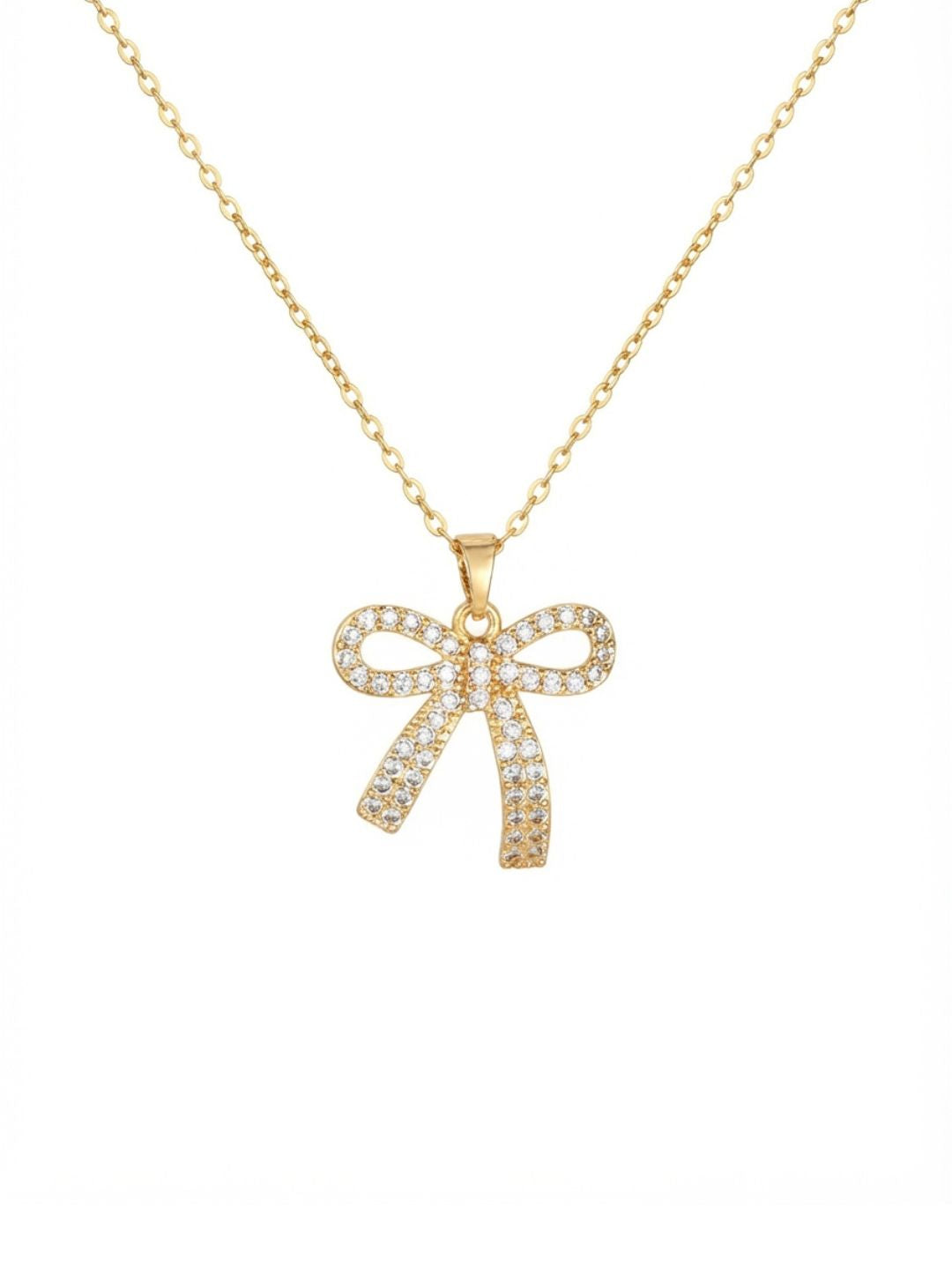 Golden Bow Knot Necklace