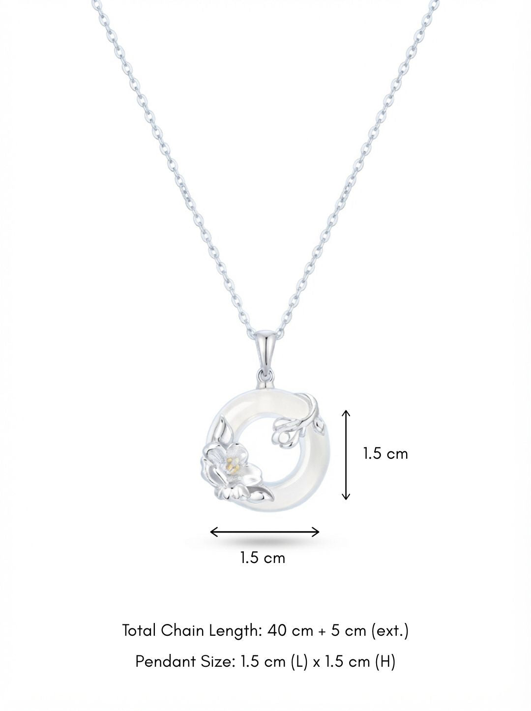 Camellia Charm Necklace