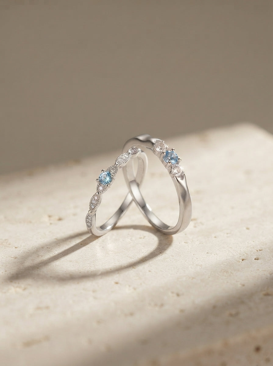 Sky Promise Ring Set