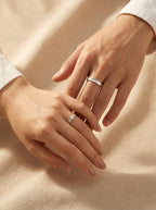 Lilac Bloom Ring Duo