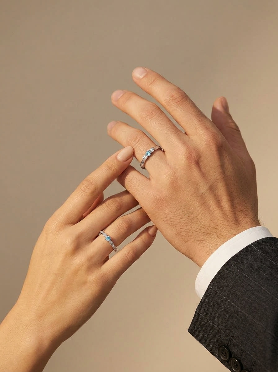 Sky Promise Ring Set