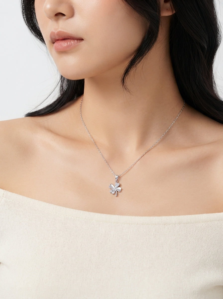 Quatrefoil Charm Necklace
