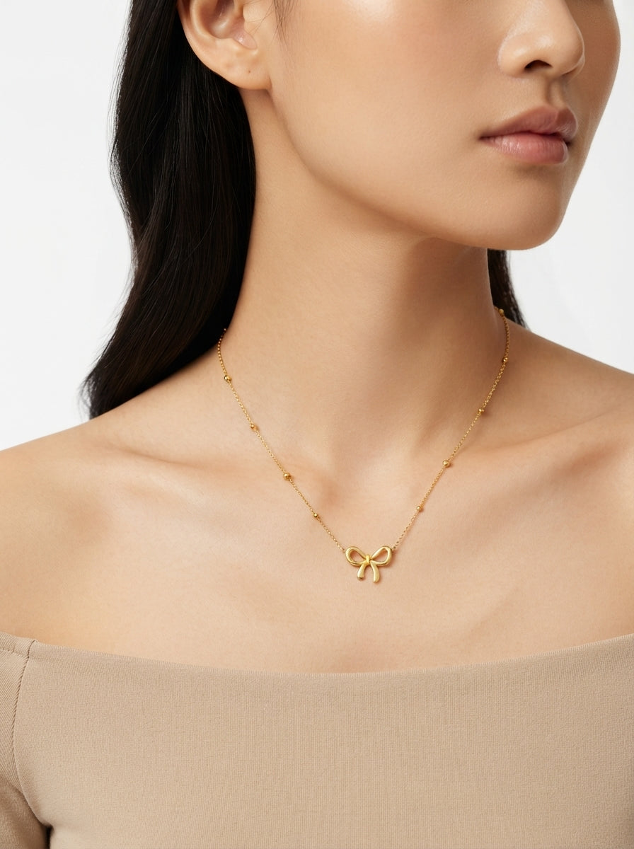 Little Bow Necklace