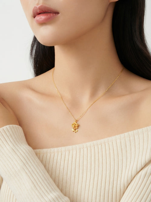 Blooming Rose Necklace