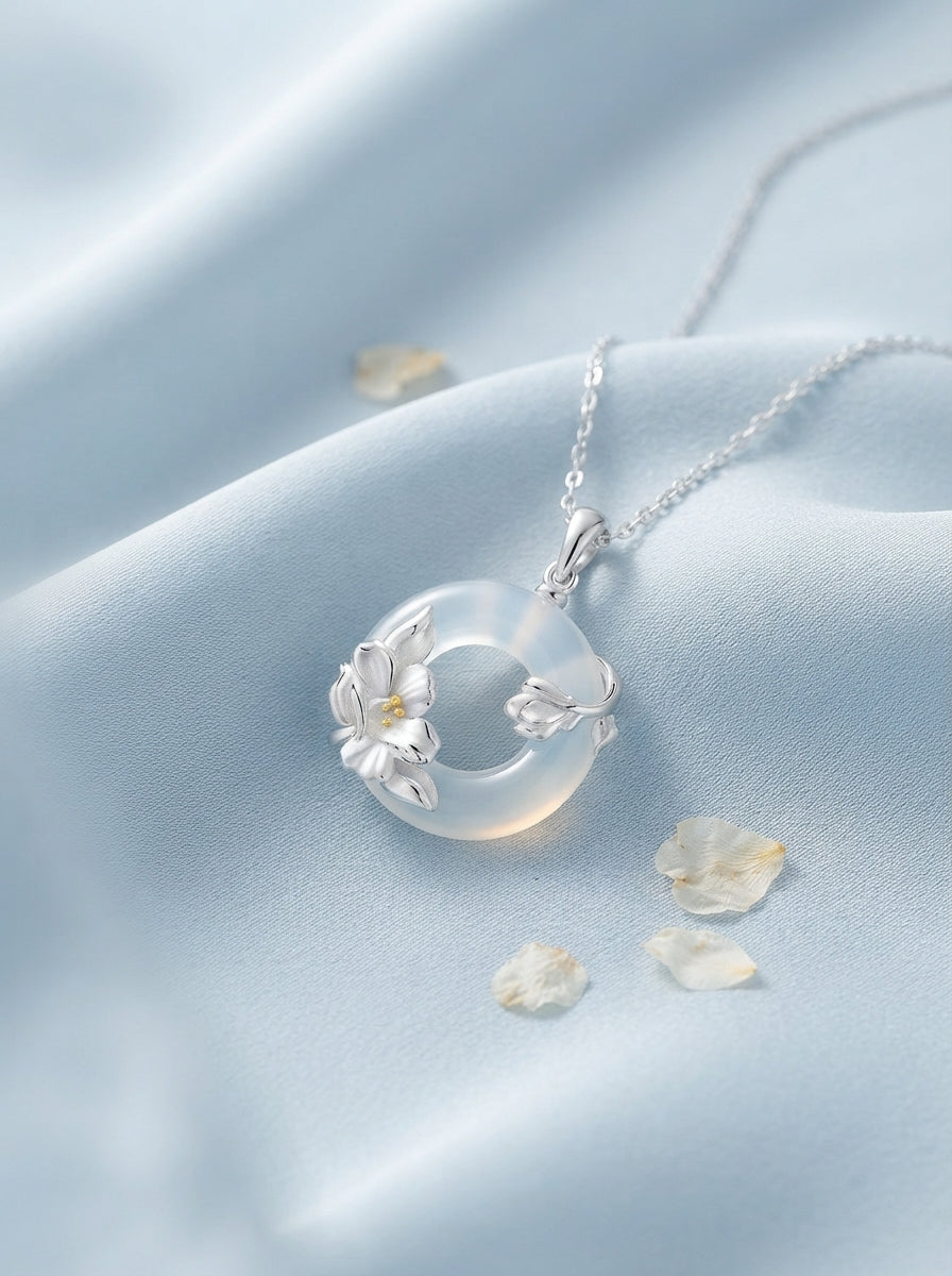 Camellia Charm Necklace