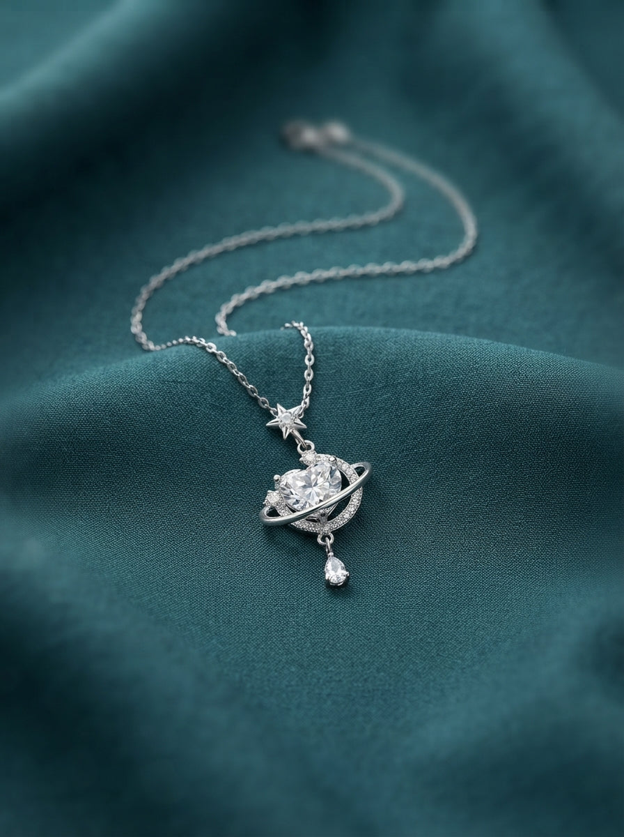 Galaxy Heart Necklace