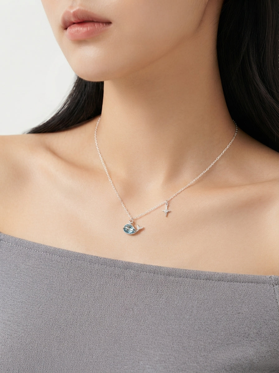Wishing Whale Necklace