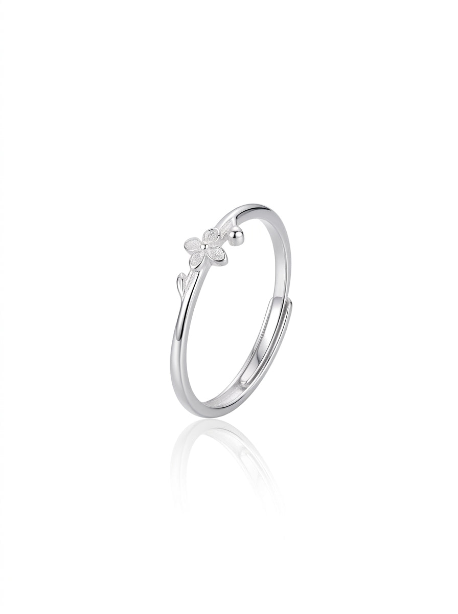 Lilac Bloom Ring Duo