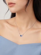 Sapphire Flutter Necklace