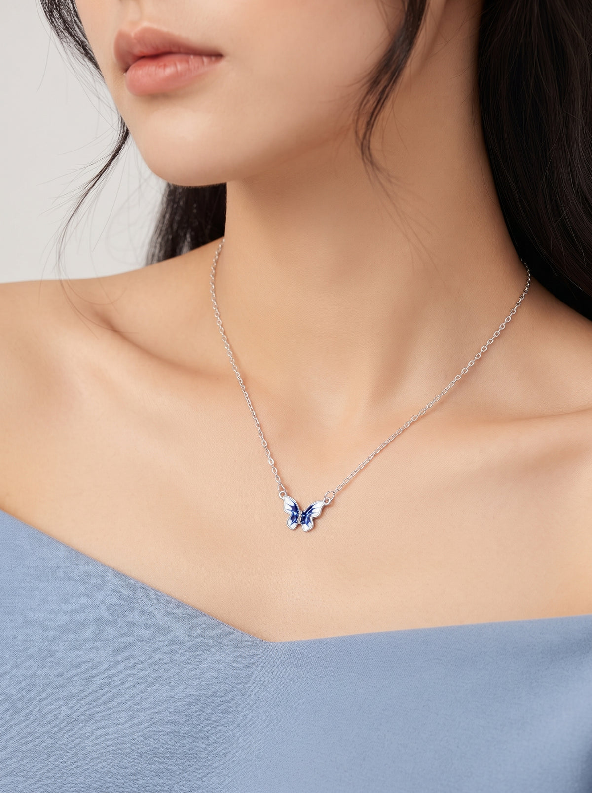 Sapphire Flutter Necklace