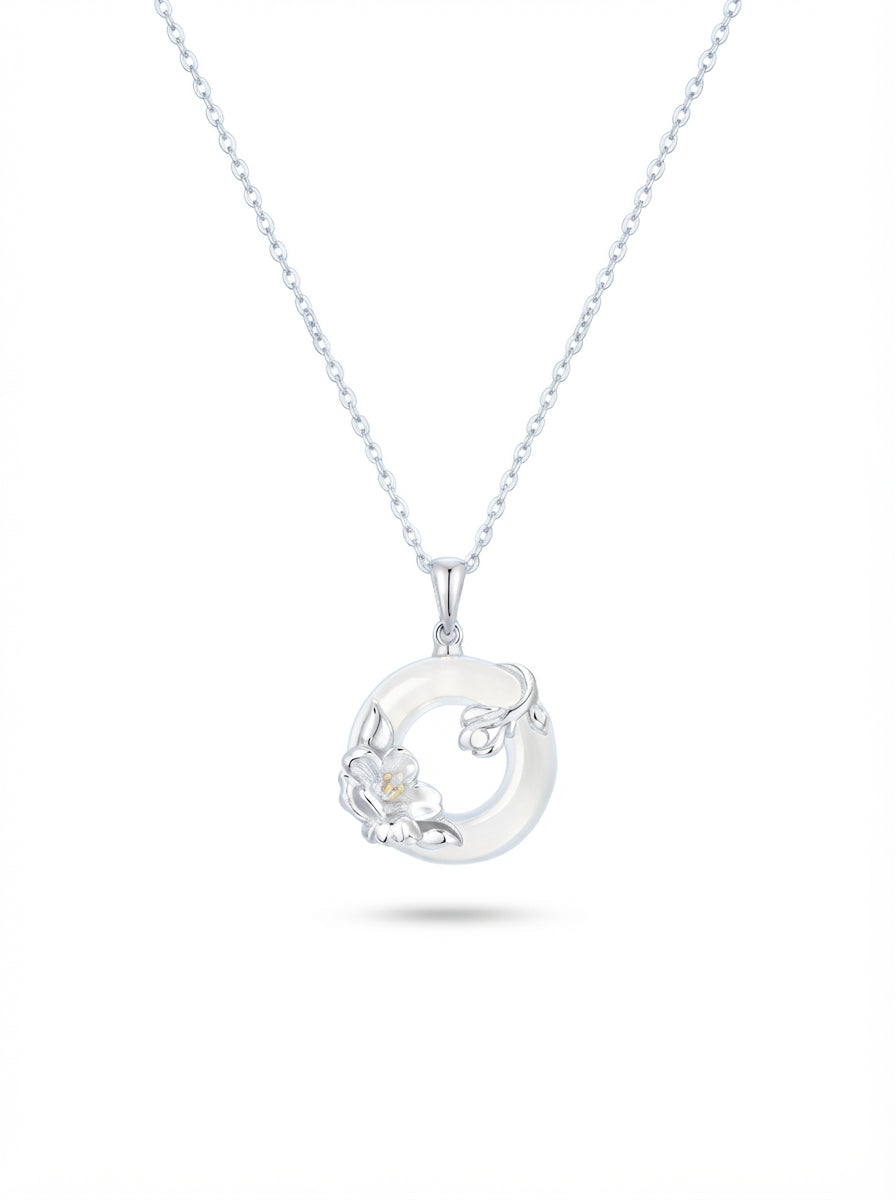 Camellia Charm Necklace